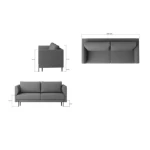 Trosed AVRI 3 . Trosed AVRI 3 ima udobno sedišče, čvrstno hrbtišče, zanimiv stil ter najboljšo kakovost. Univerzalni videz sedežne garniture vpliva na