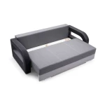 Trosed AXEL . Kavč AXEL je moderen po izgledu in je raztegljiv. Pri raztegnitvi vam pomaga mehanizem. Spalna površina ima Bonell vzmetenje, ki je udobno za