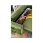 Trosed ELIZABET - svetlo zelena . Trosed ELIZABET z merami 250 cm x 95 cm x 90 cm je kos pohištva, ki se bo podal v vsak dnevni prostor. Vse to zahvaljujoč