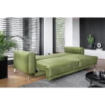 Trosed ELIZABET - svetlo zelena . Trosed ELIZABET z merami 250 cm x 95 cm x 90 cm je kos pohištva, ki se bo podal v vsak dnevni prostor. Vse to zahvaljujoč