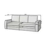 Trosed FILIP 2 . Eleganten trosed FILIP 2 je primeren za vsak prostor. Univerzalni slog se ujema z vsakim notranjim dizajnom, ne glede na prevladujoč slog