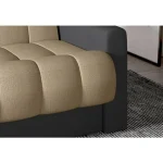 Trosed GABY je primeren za vsako dnevno sobo. Vzmet in pena Bonell naredita vsakodnevni počitek izjemno udoben. Velika spalna funkcija, kar 115 cm x 190 cm