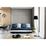 Trosed GLORIA . Eleganten trosed GLORIA je primeren za vsak prostor. Trosed ima funkcijo ležišča, ter predal za posteljnino, tako,da je primeren za sedenje