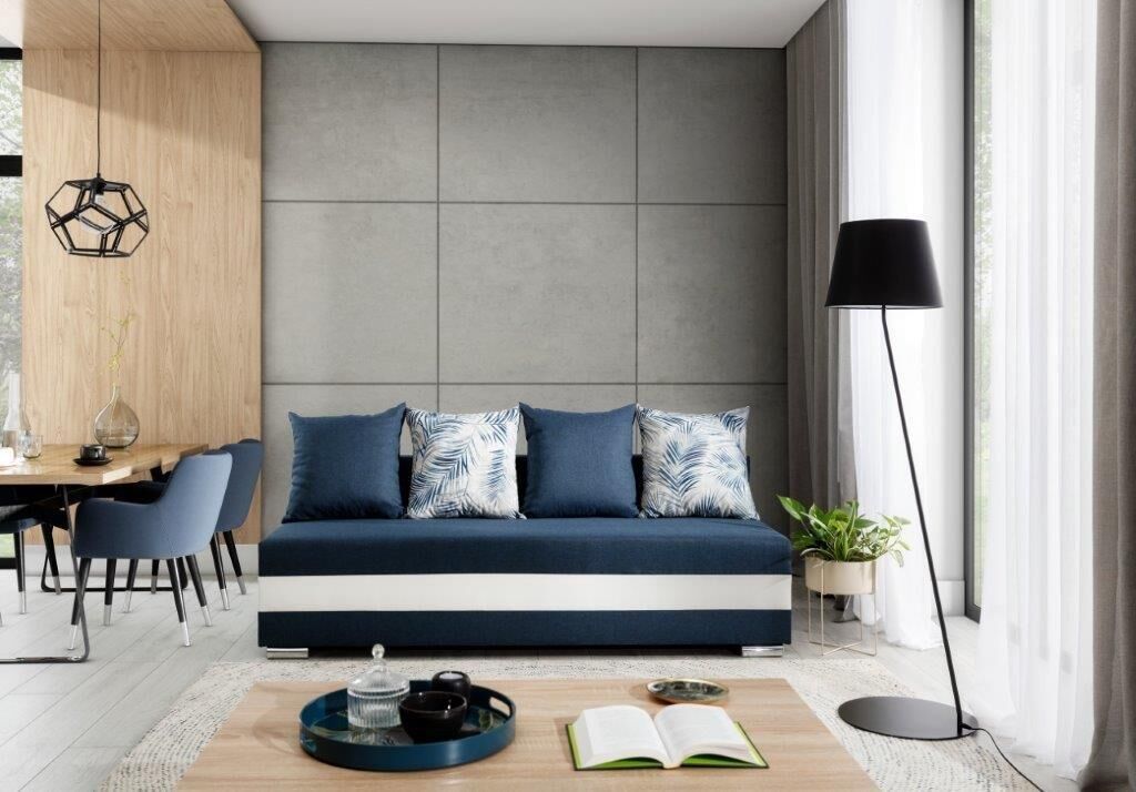 Eleganten trosed GLORIA je primeren za vsak prostor. Trosed ima funkcijo ležišča, ter predal za posteljnino, tako,da je primeren za sedenje in počitek.