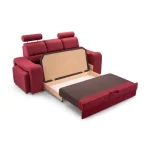 KARTAGENA je moderen in eleganten raztegljiv trosed iz kakovostne tkanine. Trosed ima prostor za shranjevanje posteljnine. Vzglavje je nastavljivo po višini.