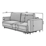 Trosed LILA 1 . Trosed LILA 1 je izjemno enostaven ter uporaben trosed, primeren za vse dnevne prostore. S pomočjo mehanizma DL, se bo vaš trosed v nekaj