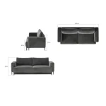 Trosed LILA je izjemno enostaven ter uporaben trosed, primeren za vse dnevne prostore. S pomočjo mehanizma DL, se bo vaš trosed v nekaj trenutkih spremenil v