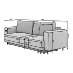 Trosed LILA 2- zelena . Trosed LILA je izjemno enostaven ter uporaben trosed, primeren za vse dnevne prostore. S pomočjo mehanizma DL, se bo vaš trosed v