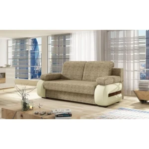 Trosed LIZA 1 . Trosed LIZA 1 je garnitura modernih linij. Je udobna in kvalitetna, saj je narejena iz trpežnega blaga in umetnega usnja. Raztegljiva je v