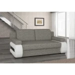 Trosed LIZA 3 . Trosed LIZA 3 je garnitura modernih linij. Je udobna in kvalitetna, saj je narejena iz trpežnega blaga in umetnega usnja. Raztegljiva je v