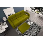 Trosed MANTA . Trosed MANTA ima možnost raztegnitve, ki se razvije v spalno površino. Trosed je na voljo v devetih barvah. Tabure je vključen v ceno.