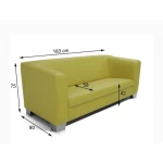 Trosed REBEKA 3 . Osvežite svojo dnevno sobo z vzmetenim trosedom REBEKA, ki je udoben in kvaliteten. Oblazinjen v umetnem usnju in v modernih barvah kar