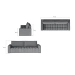 Trosed ZARO - roza . Trosed ZARO bo pritegnil pozornost ljubiteljev okusnih rešitev. Edinstveno sedišče, polnjeno s kombinacijo pene T25 in HR pene, v