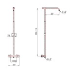 TUŠ SISTEM  BLITZ COOL 527/O S CEVJO, ROČNO IN NADGLAVNO PRHO - slika 8