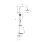 TUŠ SISTEM DEANTE SET JOKO SQUARE NBJ 01SK - slika 6