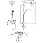 TUŠ SISTEM HANSGROHE PULSIFY S 260 TUŠ - slika 4