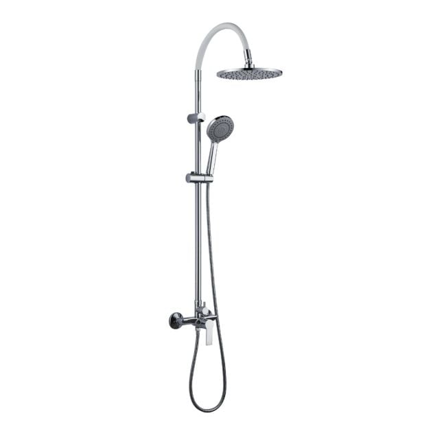 TUŠ SISTEM INTER CERAMIC ALISADO SILIKON/ MEDENINA KROM/BELA TUŠ SISTEM INTER CERAMIC ALISADO SILIKON/ MEDENINA KROM/BELA