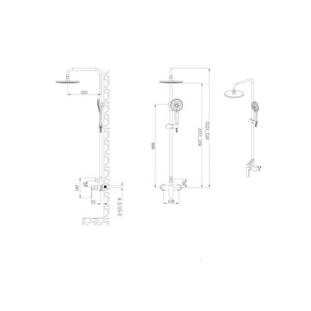 tus-sistem-inter-ceramic-s-tus-rocko-5-funkcij-mat-srebrna-3529859-2 TUŠ SISTEM INTER CERAMIC S TUŠ ROČKO 5 FUNKCIJ MAT SREBRNA - slika 6
