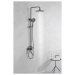 TUŠ SISTEM INTER CERAMIC Z TUŠ ROČKO 5 FUNKCIJ GUN SIVA - slika 5