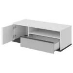 TV omarica MELI . TV omarica MELI je primerna za vsako dnevno sobo. Ima moderne linije in eleganten izgled. Ima eno polico, en predal ter ena vrata. Dimenzije: