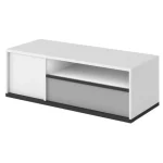 TV omarica MELI . TV omarica MELI je primerna za vsako dnevno sobo. Ima moderne linije in eleganten izgled. Ima eno polico, en predal ter ena vrata. Dimenzije: