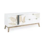 TV regal 2A-3C FOLIUM je narejen iz laminirane plošče in ima jeklene ročaje. Dimenzije: širina: 120cm globina: 40cm višina: 52cm