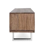 TV regal 2A STANTON . TV regal 2A STANTON ima okvir iz lesa in noge iz nerjavečega jekla. Dimenzije: širina: 175cm globina: 40cm višina: 45cm