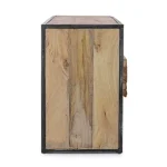 TV regal 2C MANCHESTER ima okvir iz lesa in jekla, noge so nastavljive. Dimenzije: širina: 145cm globina: 40cm višina: 60cm