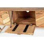 TV regal 3A RAIDA je narejen v kakovostnega lesa, ki zagotavlja dolgo življenjsko dobo TV regala. Ima stabilne kovinske noge. Material: - Les - Kovina