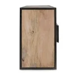 TV regal 3C MANCHESTER ima okvir iz lesa in jekla, noge so nastavljive. Dimenzije: širina: 195cm globina: 38cm višina: 60cm