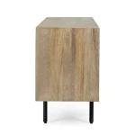 TV regal 4A DARSEY je narejen iz MDF-ja in ima kovinske noge. Struktura je iz lesa, predal ima v vratih. Material: - MDF - Kovinske noge - Les Barva: - Črne