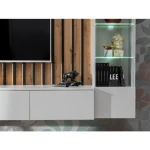 TV regal HALA . TV regal HALA je regal mimo katerega noben ljubitelj minimalističnega stila ne bo šel ravnodušno. Je kombinacija preproste in vizualno