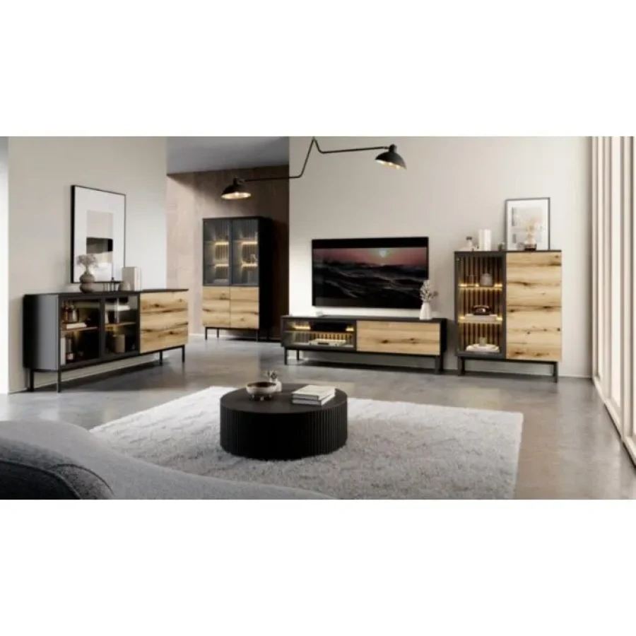 TV regal LANASA 150 . Tv regal LANASA 150, je eleganten kos pohištva, ki popestri vaš prostor s svojim luksuznim dizajnom. Narejen je iz kakovostnih