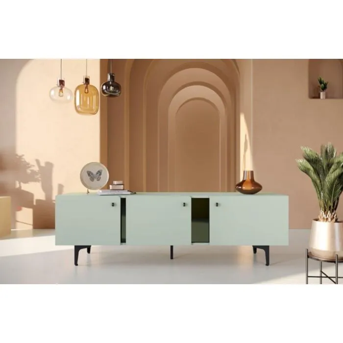 TV regal OLUR 2 TV regal OLUR 2 . TV regal OLUR 2 je eleganten kos pohištva, ki popestri vaš prostor. Njen poseben dizajn vas bo navdušil, saj prinese vašemu prostoru