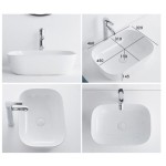 UMIVALNIK INTER CERAMIC NADPULTNI KERAMIČNI ČRN 46X32 - slika 5