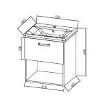 UMIVALNIŠKA ENOTA KOLPA SAN OUE 55 II GRAY/ANT - slika 4
