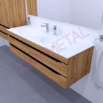 UMIVALNIŠKA ENOTA KOLPA SAN OUM 140 NATUR OAK - slika 8