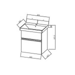 UMIVALNIŠKA ENOTA KOLPA SAN OUO 60 OXANA ACACIA LIGHT KERAMIČNI UMIVALNIK - slika 4