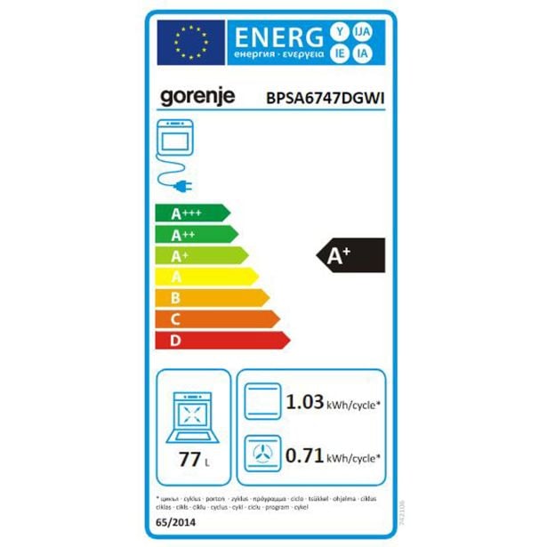 vgradna-pecica-gorenje-bpsa6747dgwi-3354187-1 VGRADNA PEČICA GORENJE BPSA6747DGWI - slika 2