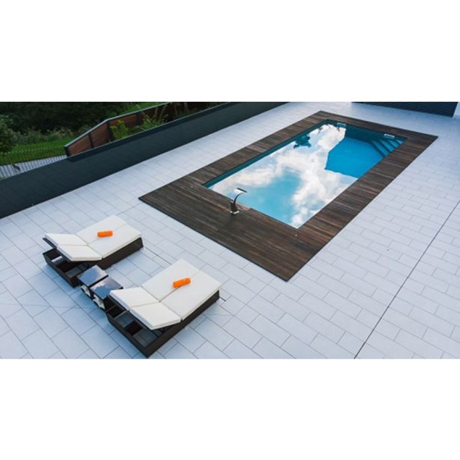 VGRADNI BAZEN PLANET POOL EASYPOOL PLUS 7X3.5X1.5 M VOGALNO STOPNIŠČE - slika 2