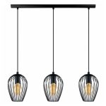 VISEČA SVETILKA EGLO NEWTOWN 3XE27, L=1100MM FI=160MM, ČRNA