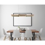 VISEČA SVETILKA ILLA 30W ČRNA / LES WW - slika 8