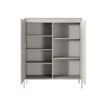 Visoka komoda FIFIJA . Dnevni regal FIFIJA - bež, je eleganten kos pohištva, ki popestri vaš prostor. Njen poseben dizajn vas bo navdušil, saj prinese