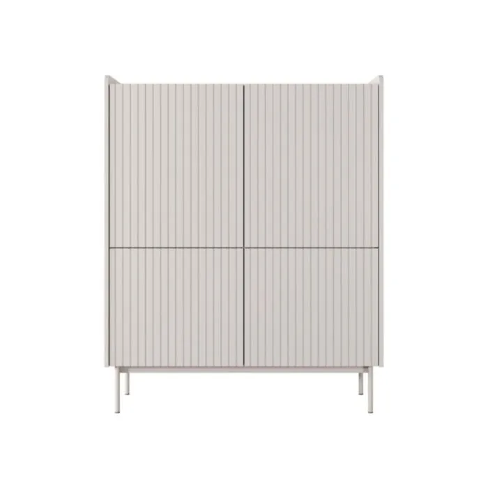 Visoka komoda LEVAS . Visoka komoda LEVAS, je eleganten kos pohištva, ki popestri vaš prostor s svojim luksuznim dizajnom. Narejen je iz kakovostnih