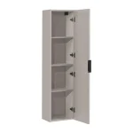 Visoka kopalniška omarica ILONA 35D . Visoka omara ILONA v kašmir barvi. Narejena je iz lainirane plošče debeline 16mm. Vsebuje mehko zapiranje. Barva: -