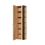 Kopalniški blok CAP črna je možno naročiti v kompletu (kopalniški bloki CAP) ali pa po posameznih elementih po vaši izbiri. Visoka omara CAP 45D črna je