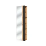 Kopalniški blok CAP črna je možno naročiti v kompletu (kopalniški bloki CAP) ali pa po posameznih elementih po vaši izbiri. Visoka omara CAP 45D črna je