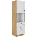 Kuhinjo STIL je možno naročiti v kompletu (Kuhinjski bloki STIL) ali pa po posameznih elementih po vaši izbiri. Visoka omara STIL 60D 2 je sestavljena iz