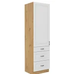 Visoka omara STIL 60D 3 . Kuhinjo STIL je možno naročiti v kompletu (Kuhinjski bloki STIL) ali pa po posameznih elementih po vaši izbiri. Visoka omara STIL