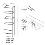 VISOKA OMARICA KOLPA SAN N 1501 WH NAOMI VERTIKALNA - slika 6